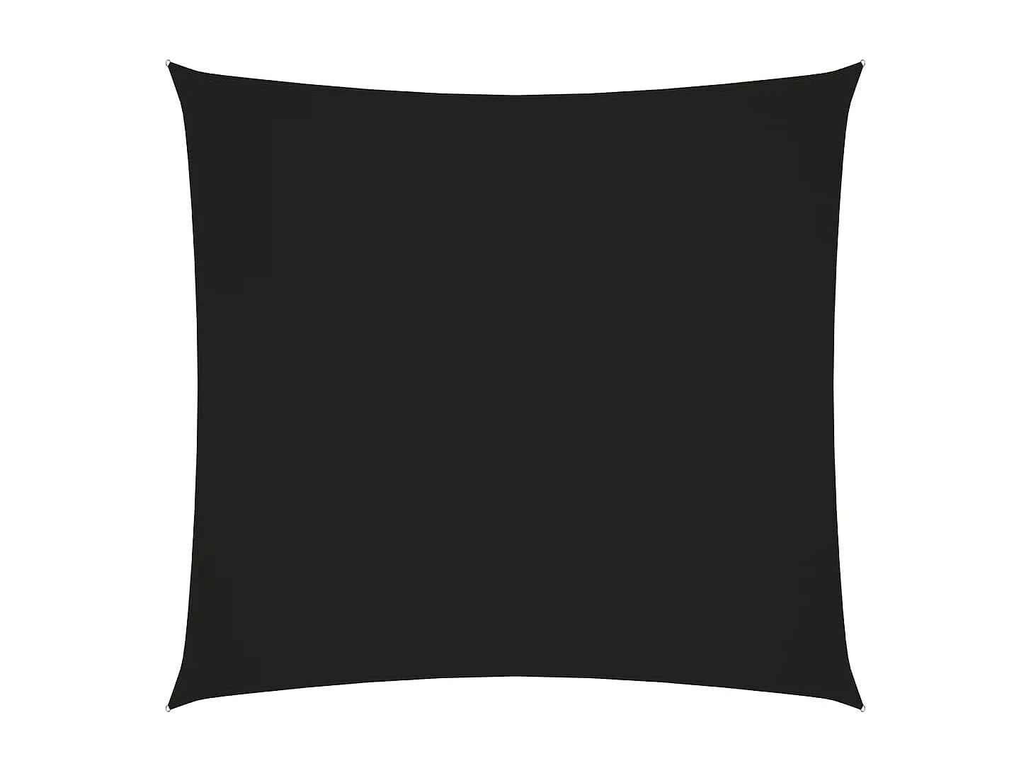 Voile de parasol tissu oxford carré 5x5 m noir