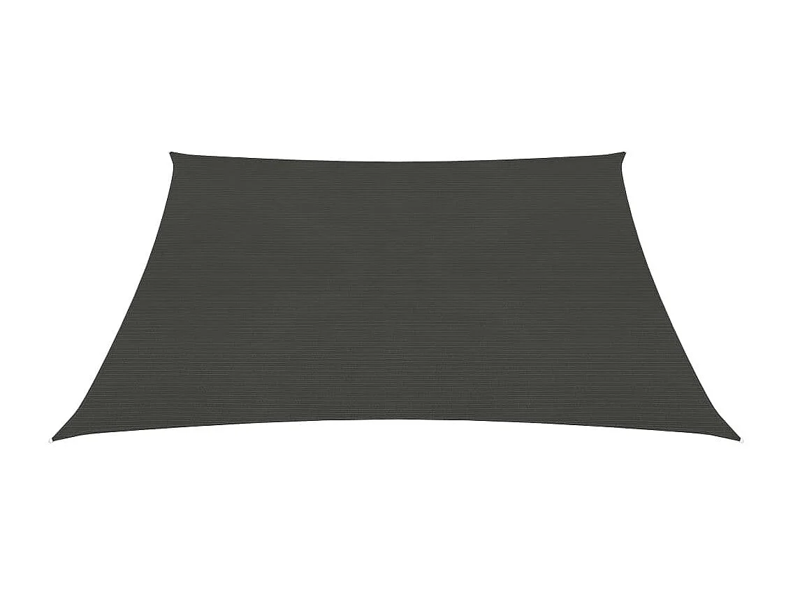 Voile d'ombrage 160 g/m² Anthracite 5x5 m PEHD
