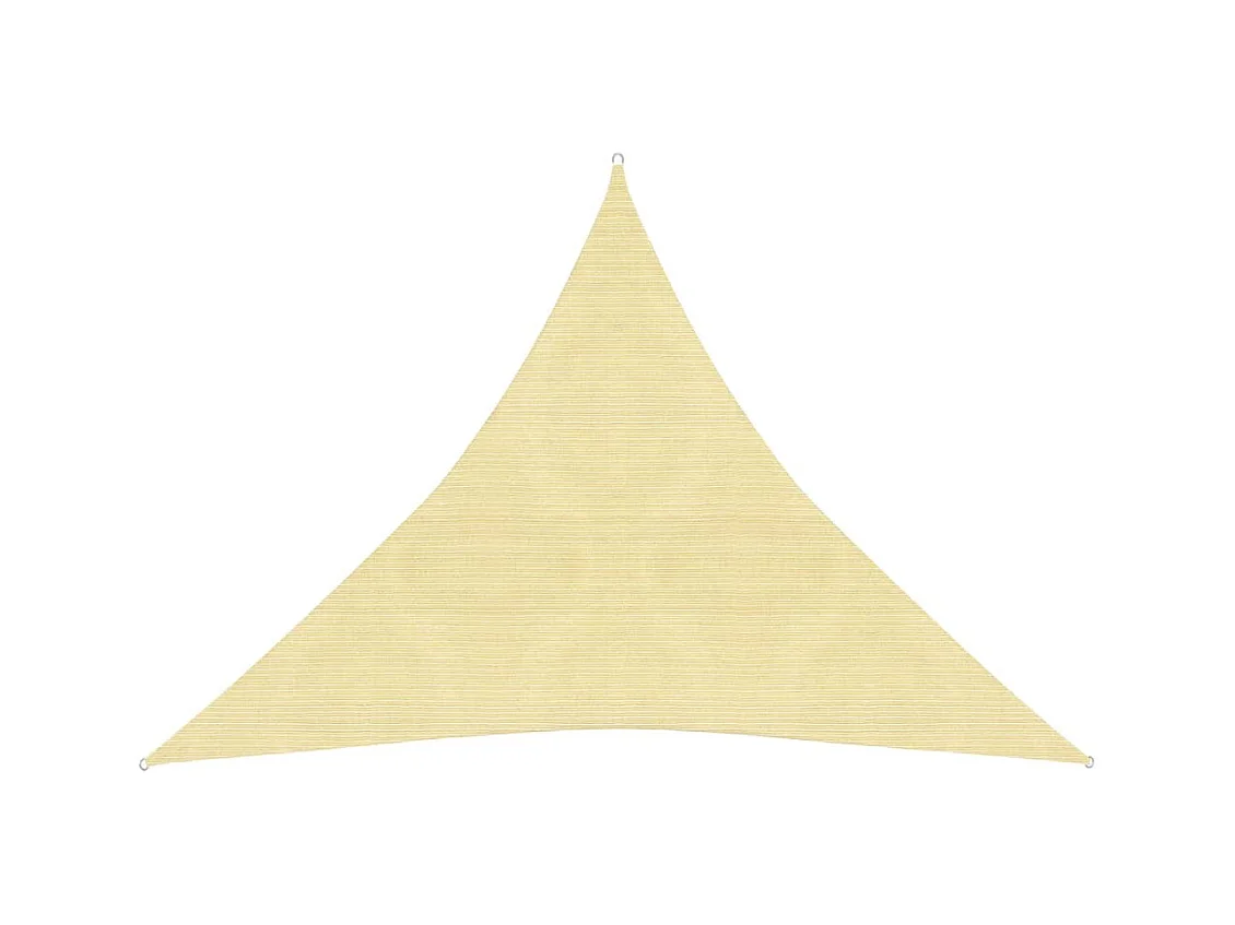 Vela de sombra 160 g/m² Bege 4x4x4 m HDPE