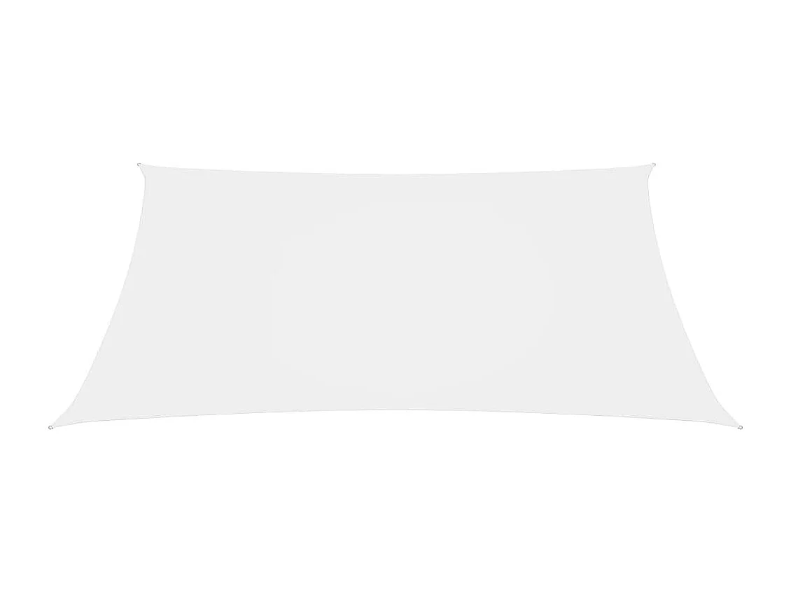Voile de parasol tissu oxford rectangulaire 5x6 m blanc