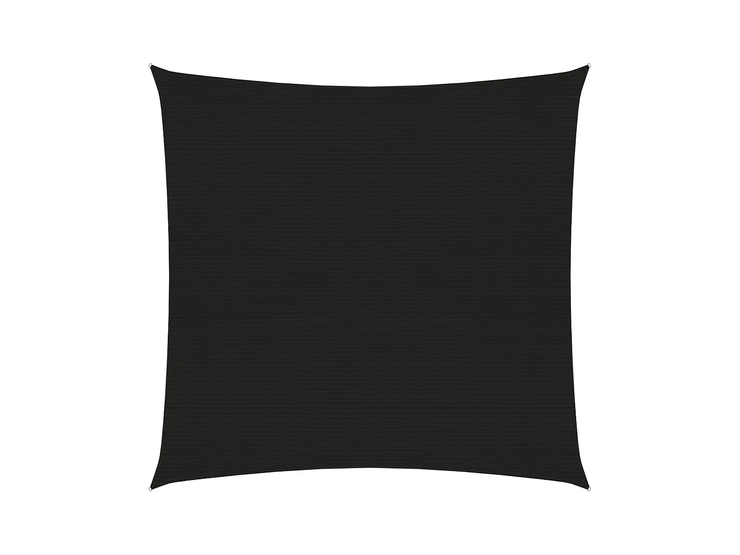 Voile d'ombrage 160 g/m² Noir 3,6x3,6 m PEHD