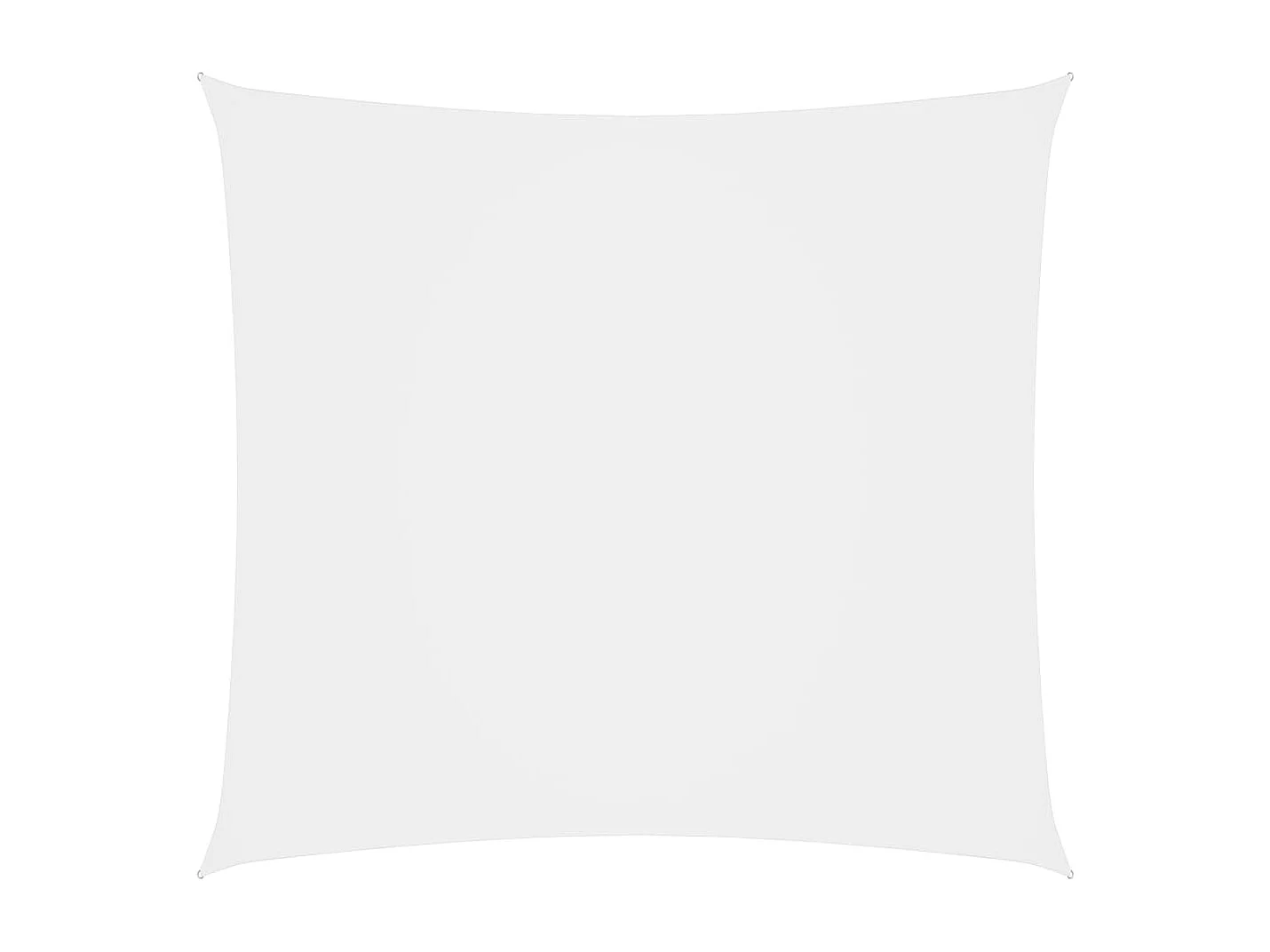 Voile de parasol tissu oxford carré 4x4 m blanc
