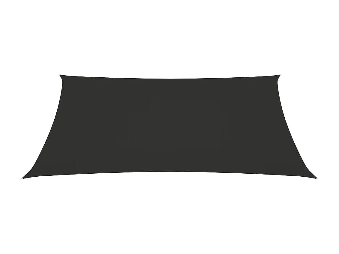 Voile de parasol tissu oxford rectangulaire 3x4,5 m anthracite