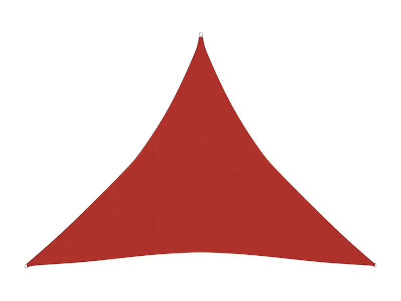 Voile d'ombrage 160 g/m² Rouge 4,5x4,5x4,5 m PEHD