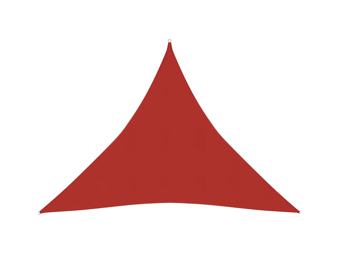 Vela ombreggiante 160 g/m² Rossa 4,5x4,5x4,5 mt HDPE