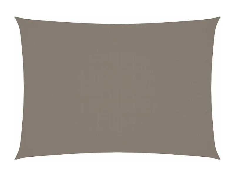 Parasolzeil rechthoekig oxfordstof 2x4m taupe