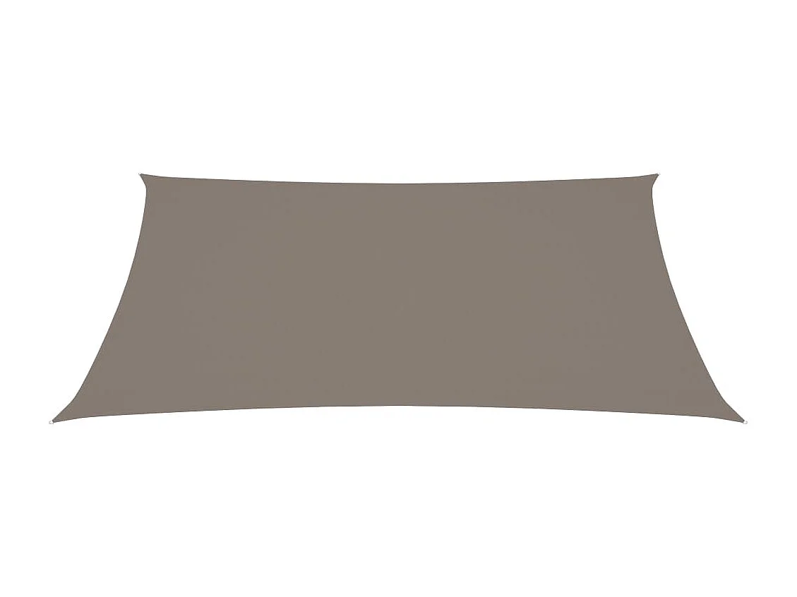 Voile de parasol tissu oxford rectangulaire 2x4 m taupe