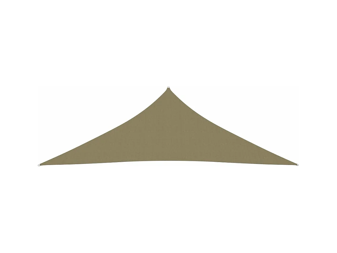 Voile de parasol tissu oxford triangulaire 5x5x6 m beige