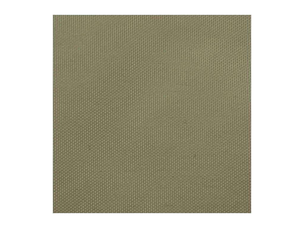 Voile de parasol tissu oxford triangulaire 5x5x6 m beige
