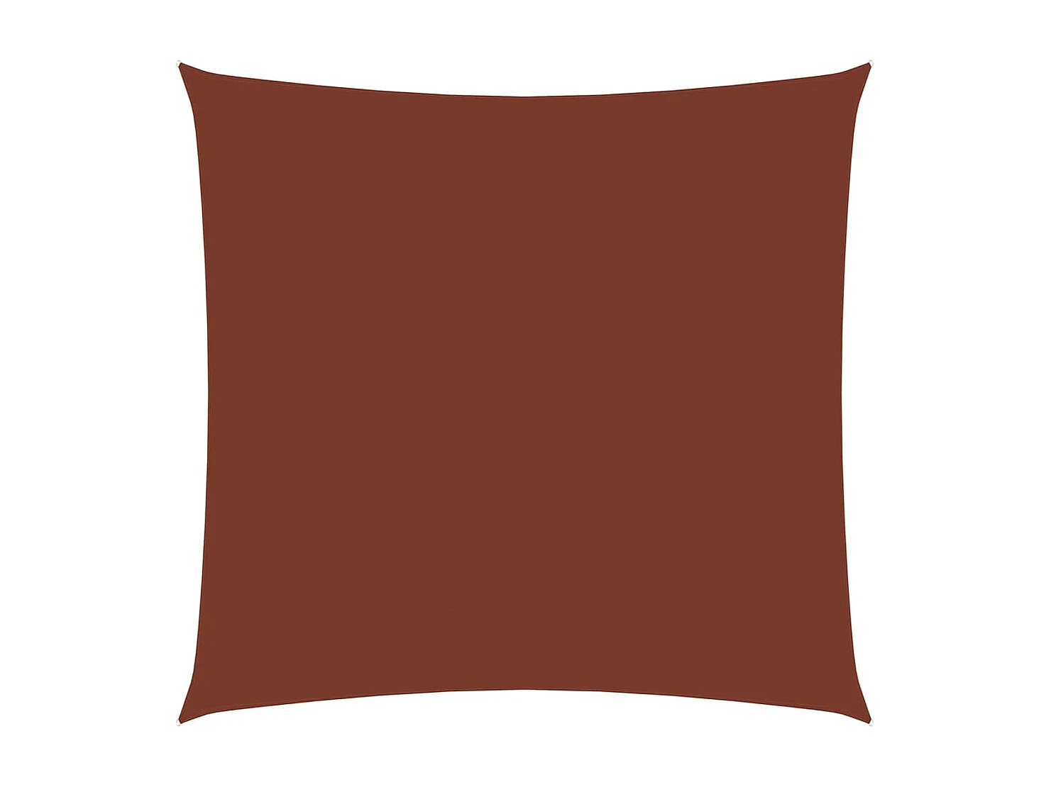 Vela parasole quadrata in tessuto oxford 7x7 mt terracotta