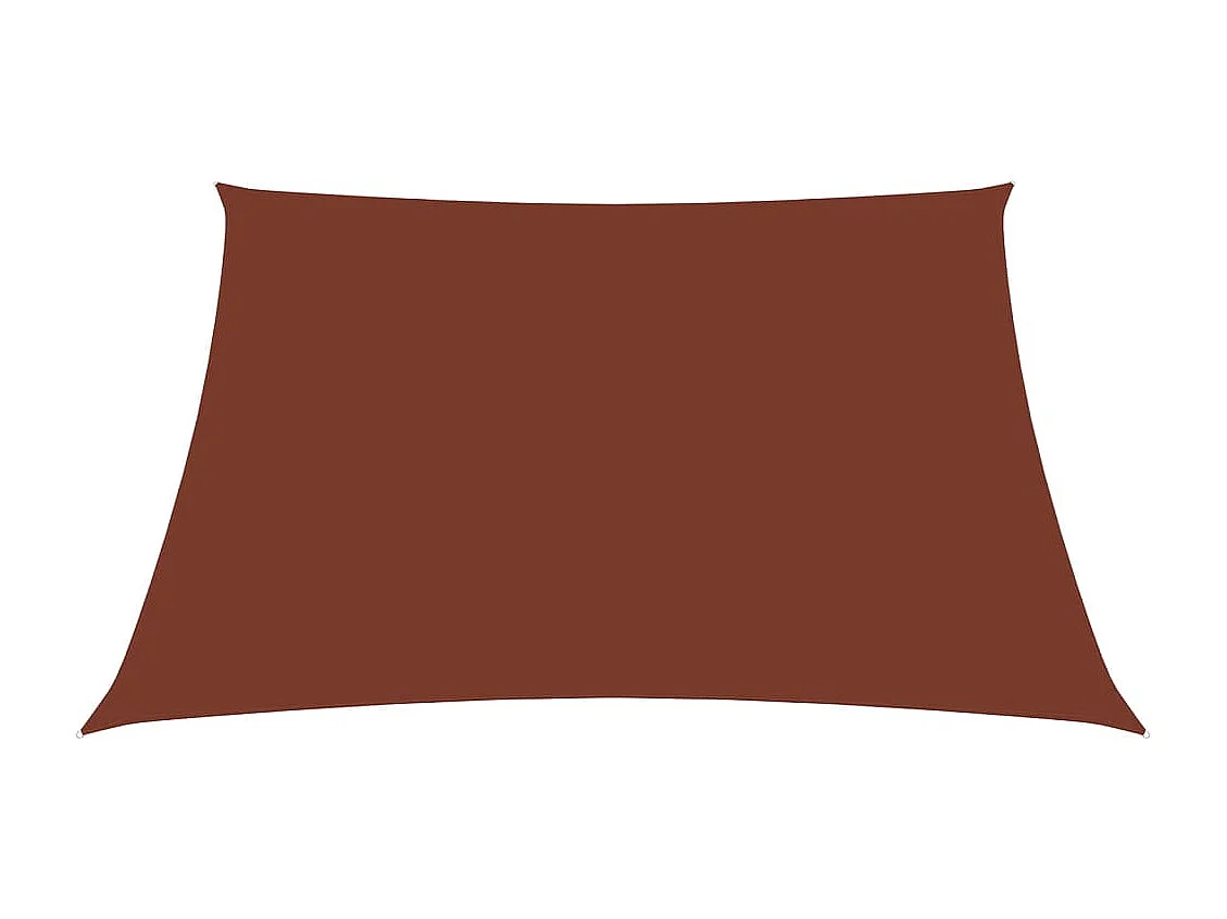 Vela parasole quadrata in tessuto oxford 7x7 mt terracotta
