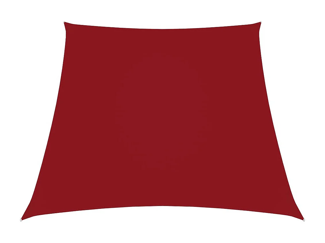 Voile de parasol Tissu Oxford trapèze 2/4x3 m Rouge