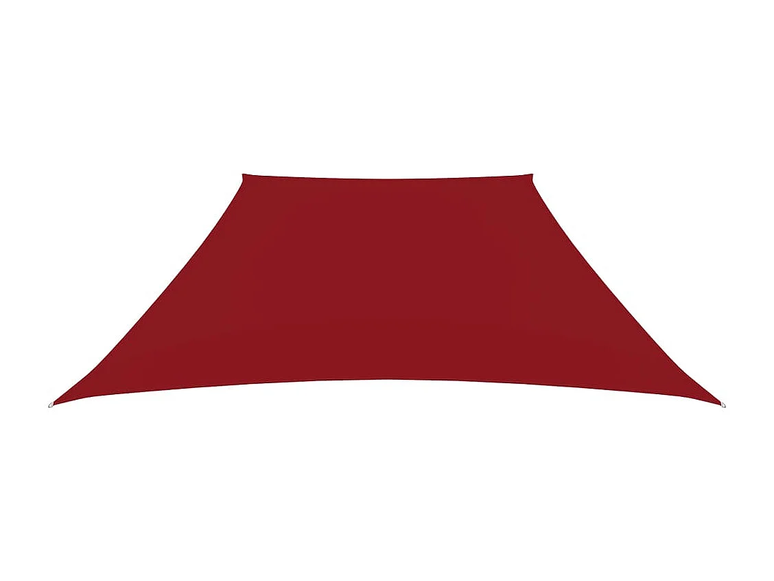 Voile de parasol Tissu Oxford trapèze 2/4x3 m Rouge
