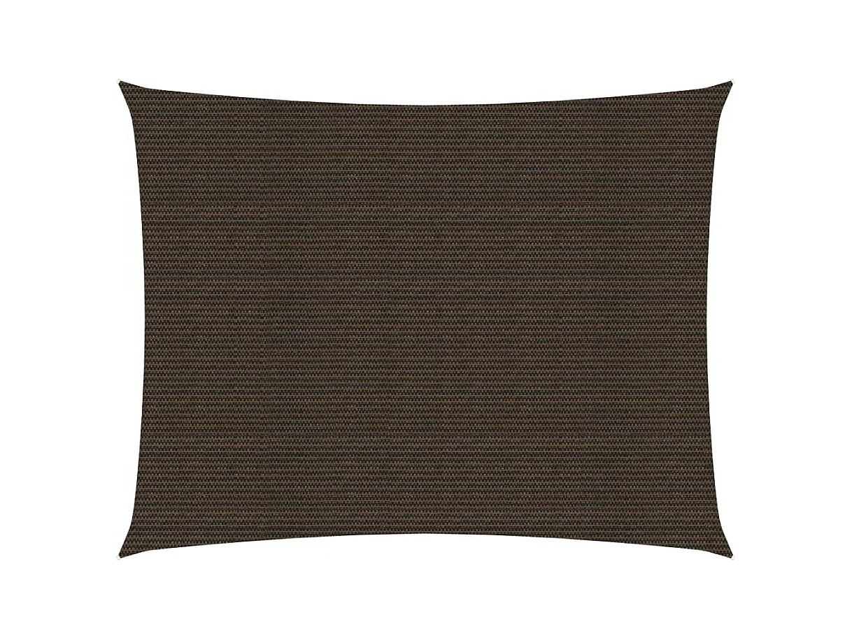 Voile d'ombrage 160 g/m² Marron 3,5x5 m PEHD