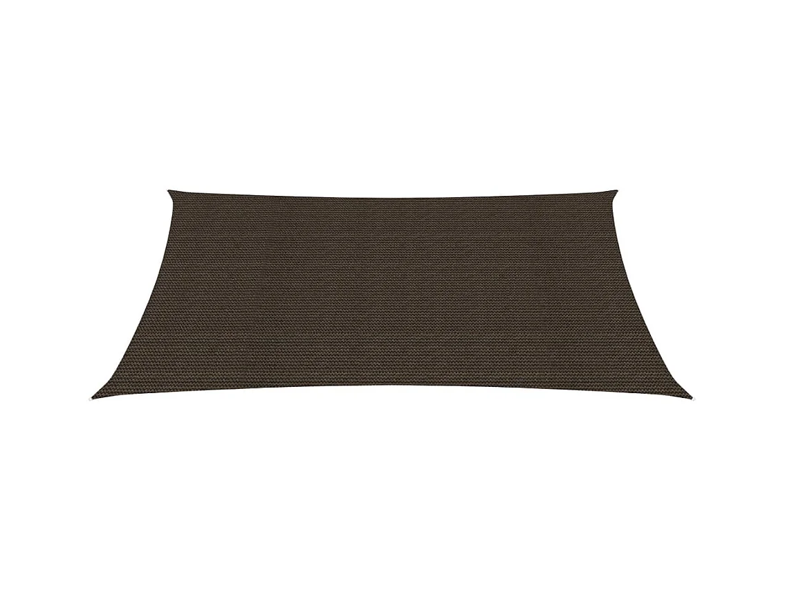 Voile d'ombrage 160 g/m² Marron 3,5x5 m PEHD