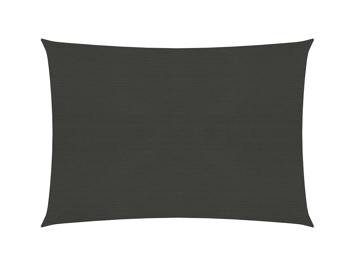Voile d'ombrage 160 g/m² Anthracite 2x3 m PEHD