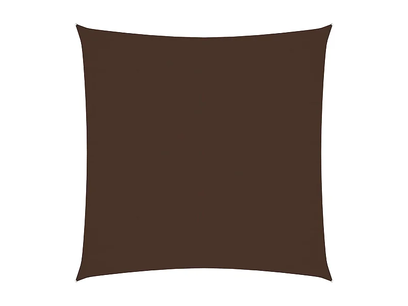Vela parasole quadrata in tessuto oxford 4,5x4,5 mt marrone