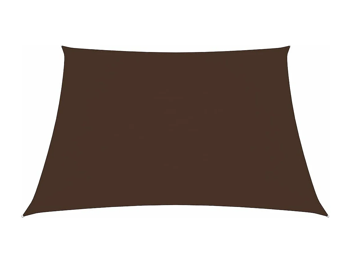 Sonnenschirmsegel quadratisches Oxford-Gewebe 4,5 x 4,5 m braun