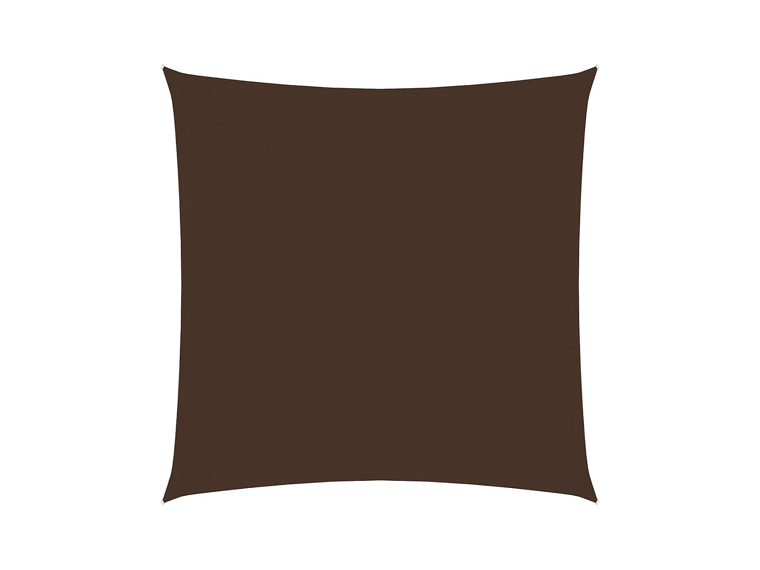 Voile de parasol tissu oxford carré 4,5x4,5 m marron