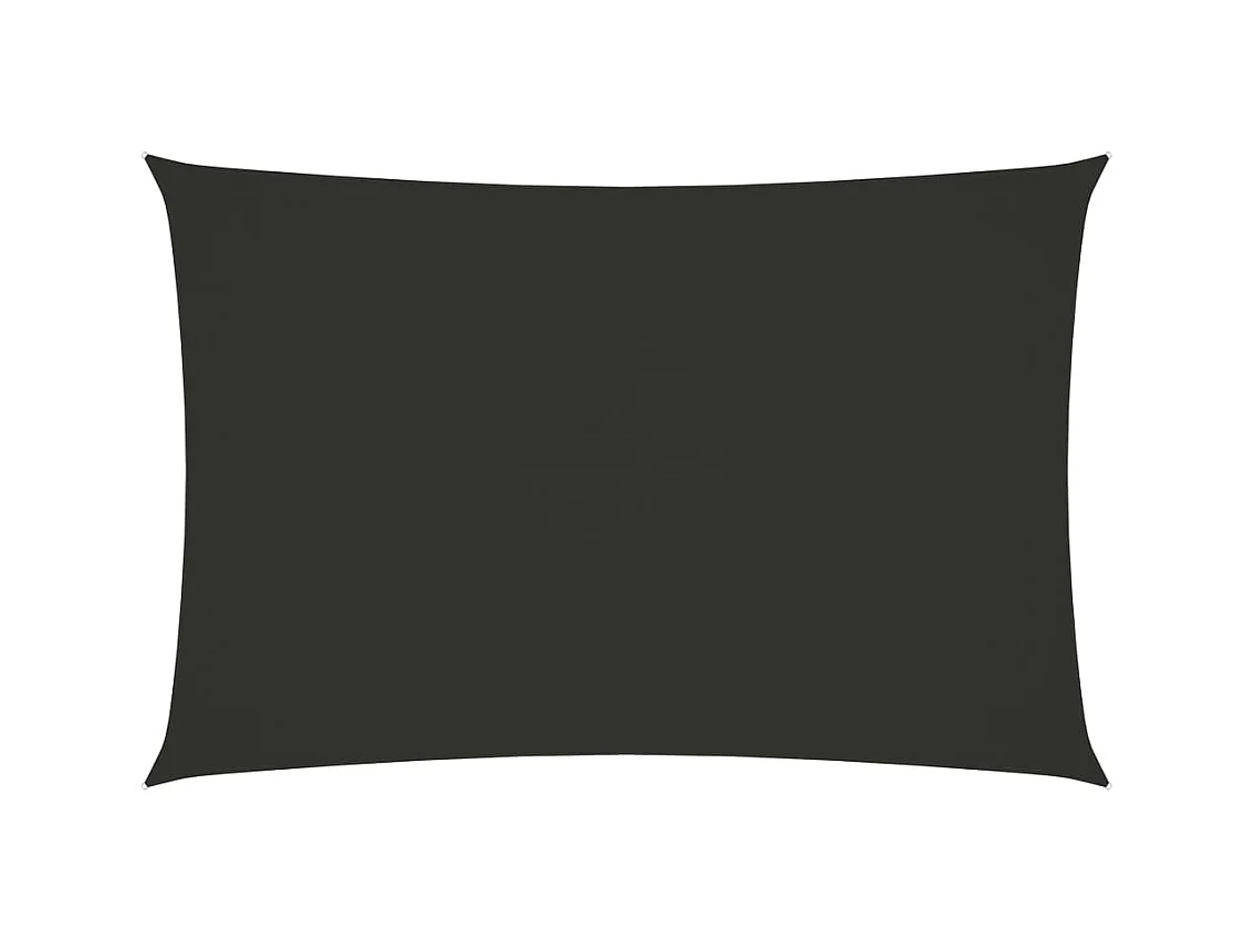 Voile de parasol tissu oxford rectangulaire 2x4,5 m anthracite