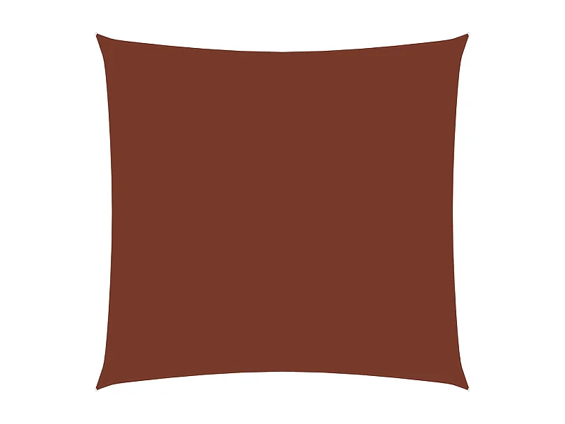 Voile de parasol tissu oxford carré 6x6 m terre cuite