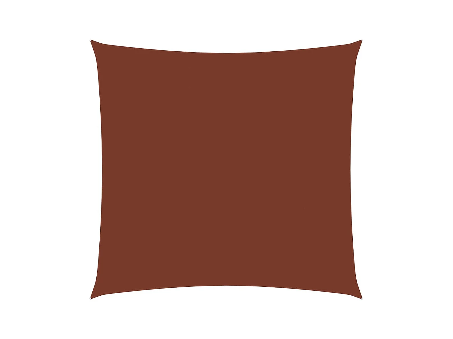 Voile de parasol tissu oxford carré 6x6 m terre cuite