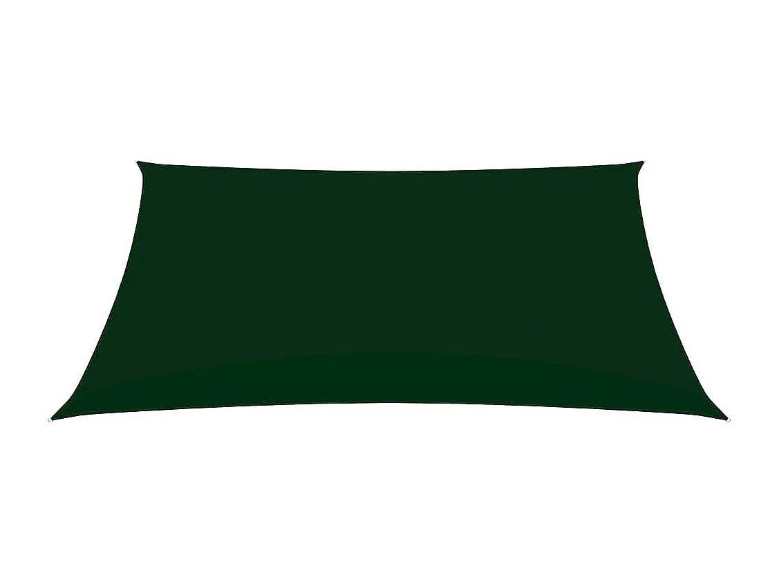 Vela parasole rettangolare in tessuto oxford 5x6 mt verde scuro