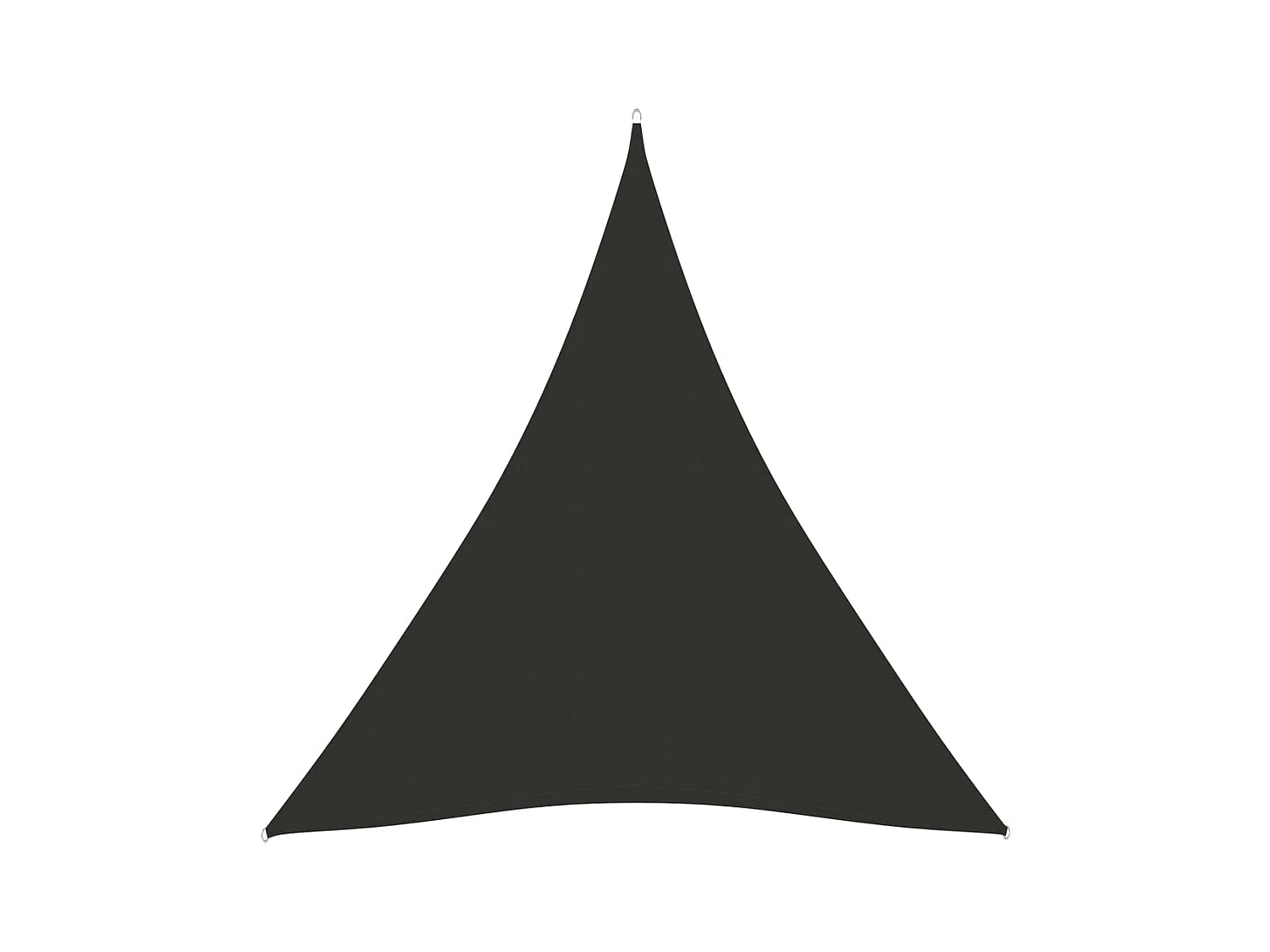 Voile de parasol tissu oxford triangulaire 3x4x4 m anthracite