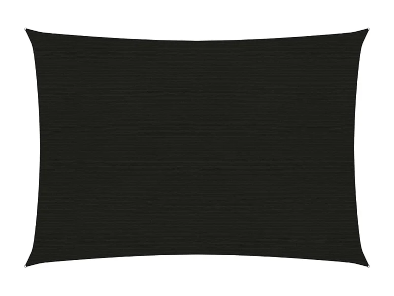Voile d'ombrage 160 g/m² Noir 2,5x4 m PEHD