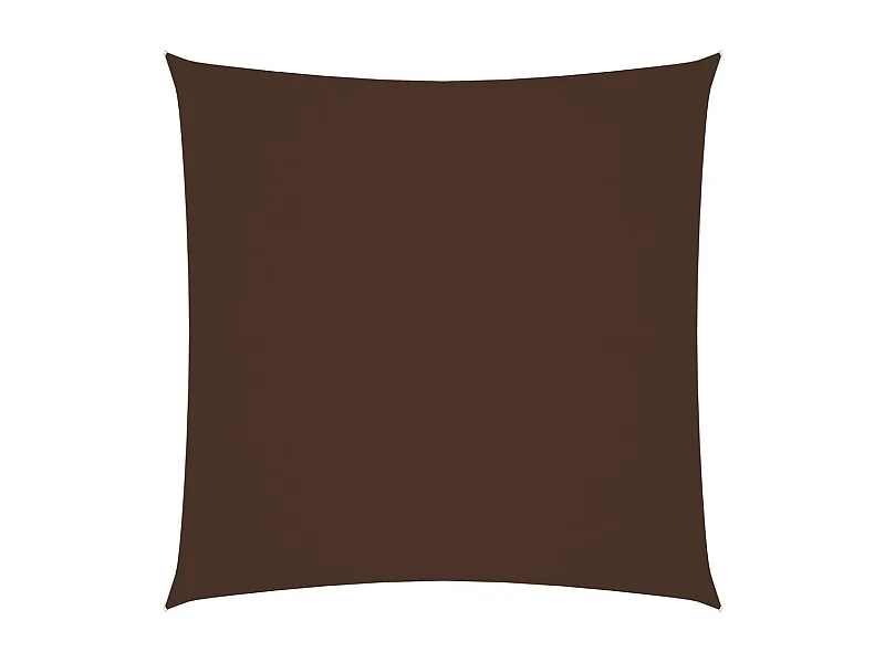 Voile de parasol tissu oxford carré 7x7 m marron