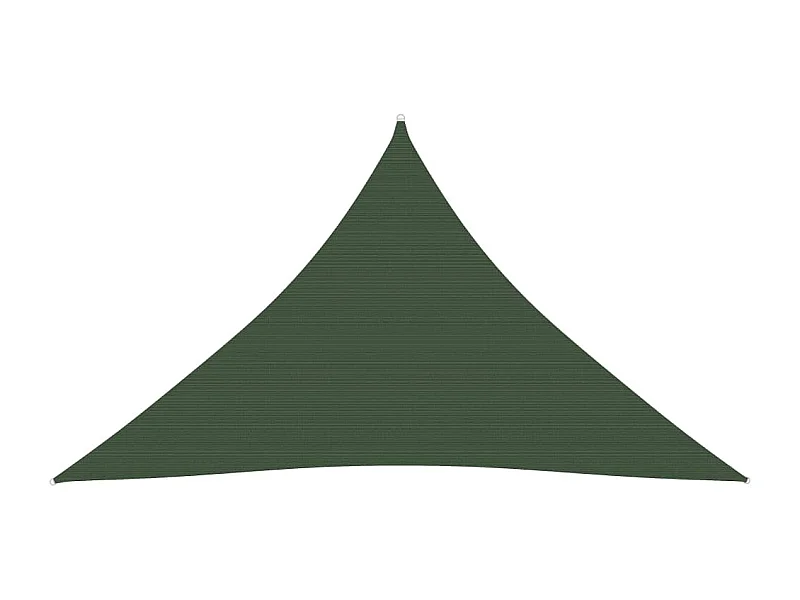 Voile d'ombrage 160 g/m² Vert foncé 3,5x3,5x4,9 m PEHD