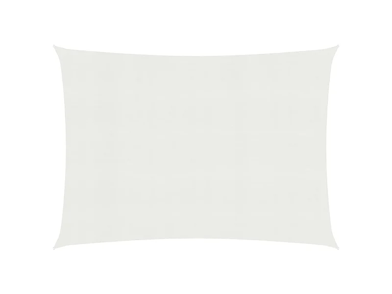 Voile d'ombrage 160 g/m² Blanc 3,5x4,5 m PEHD