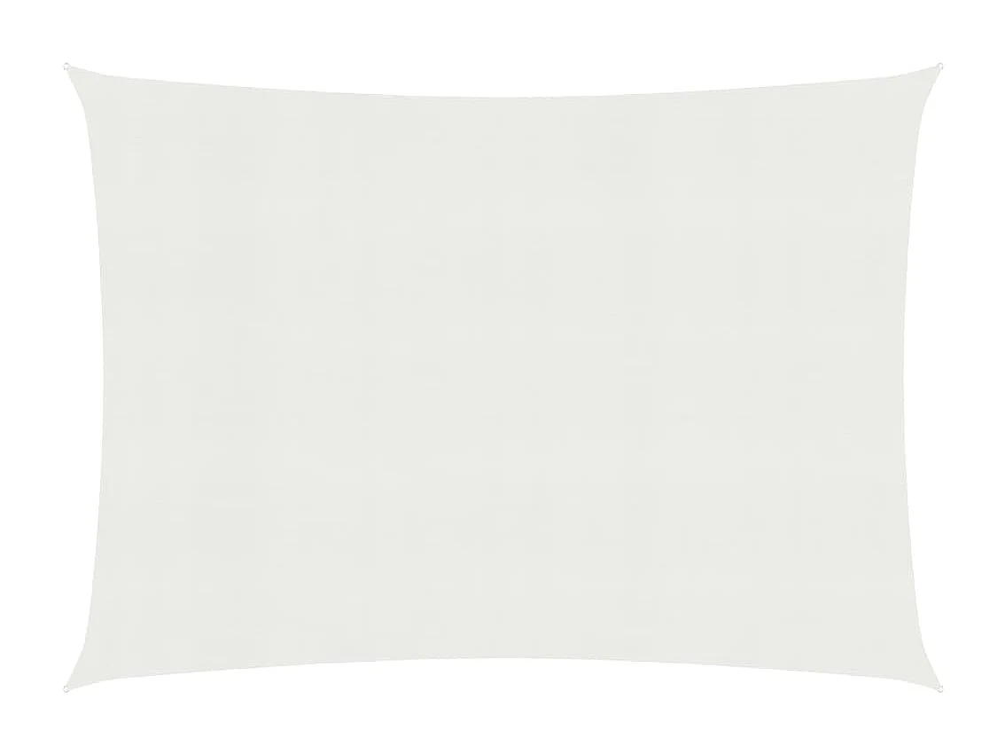 Voile d'ombrage 160 g/m² Blanc 4x5 m PEHD
