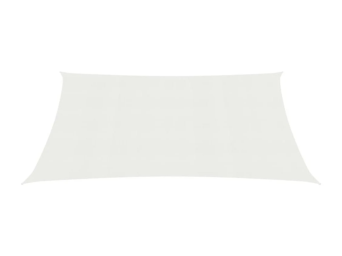 Voile d'ombrage 160 g/m² Blanc 4x5 m PEHD