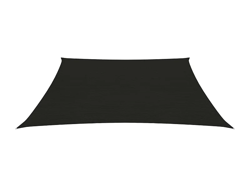 Voile d'ombrage 160 g/m² Noir 3/4x2 m PEHD