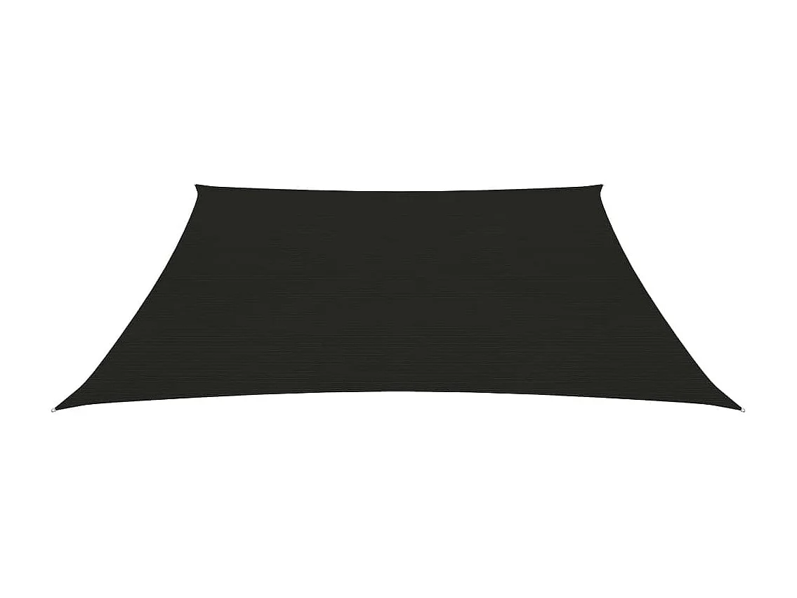 Voile d'ombrage 160 g/m² Noir 3/4x2 m PEHD