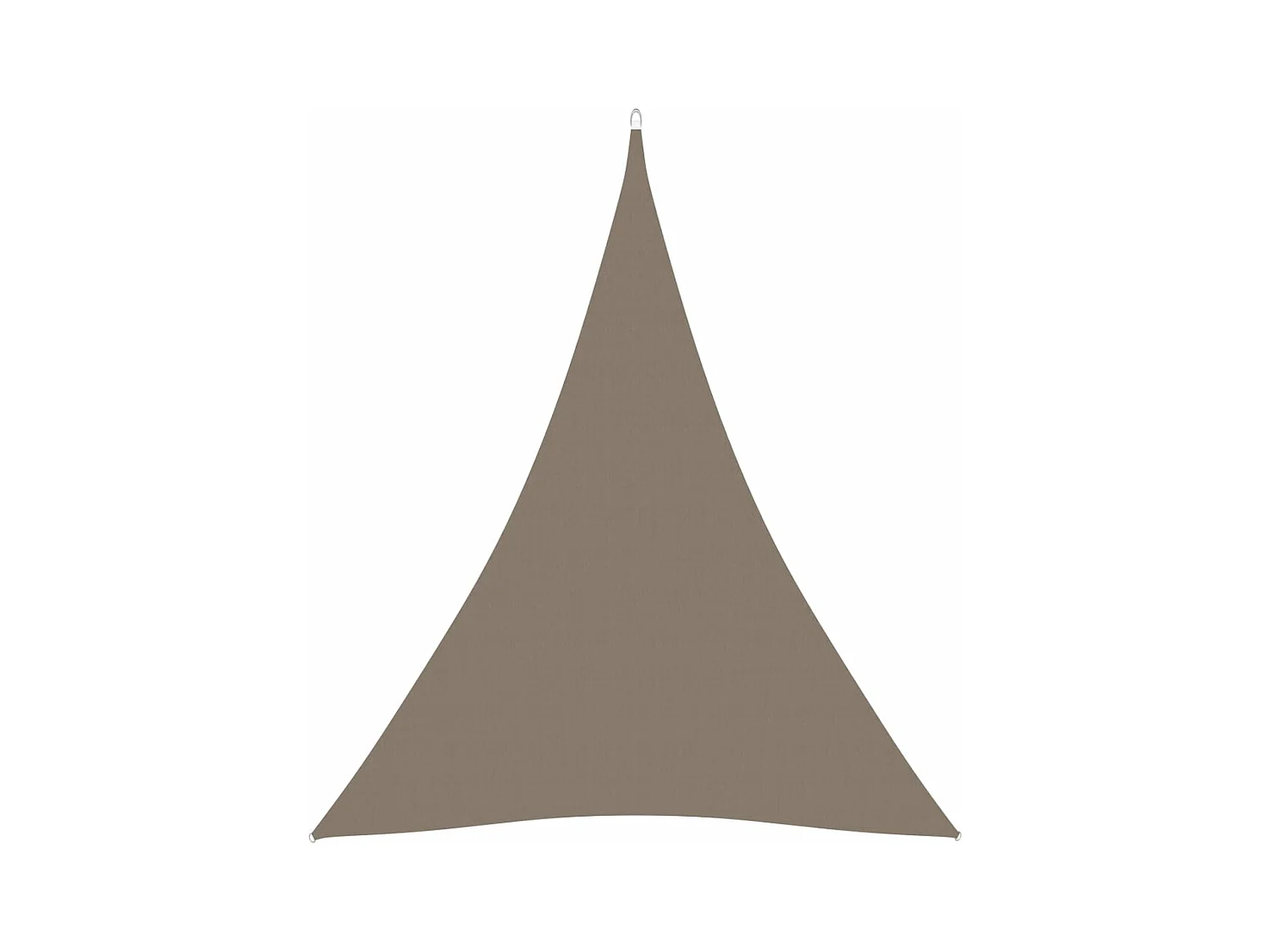 Vela parasole triangolare in tessuto oxford 3x4x4 mt tortora