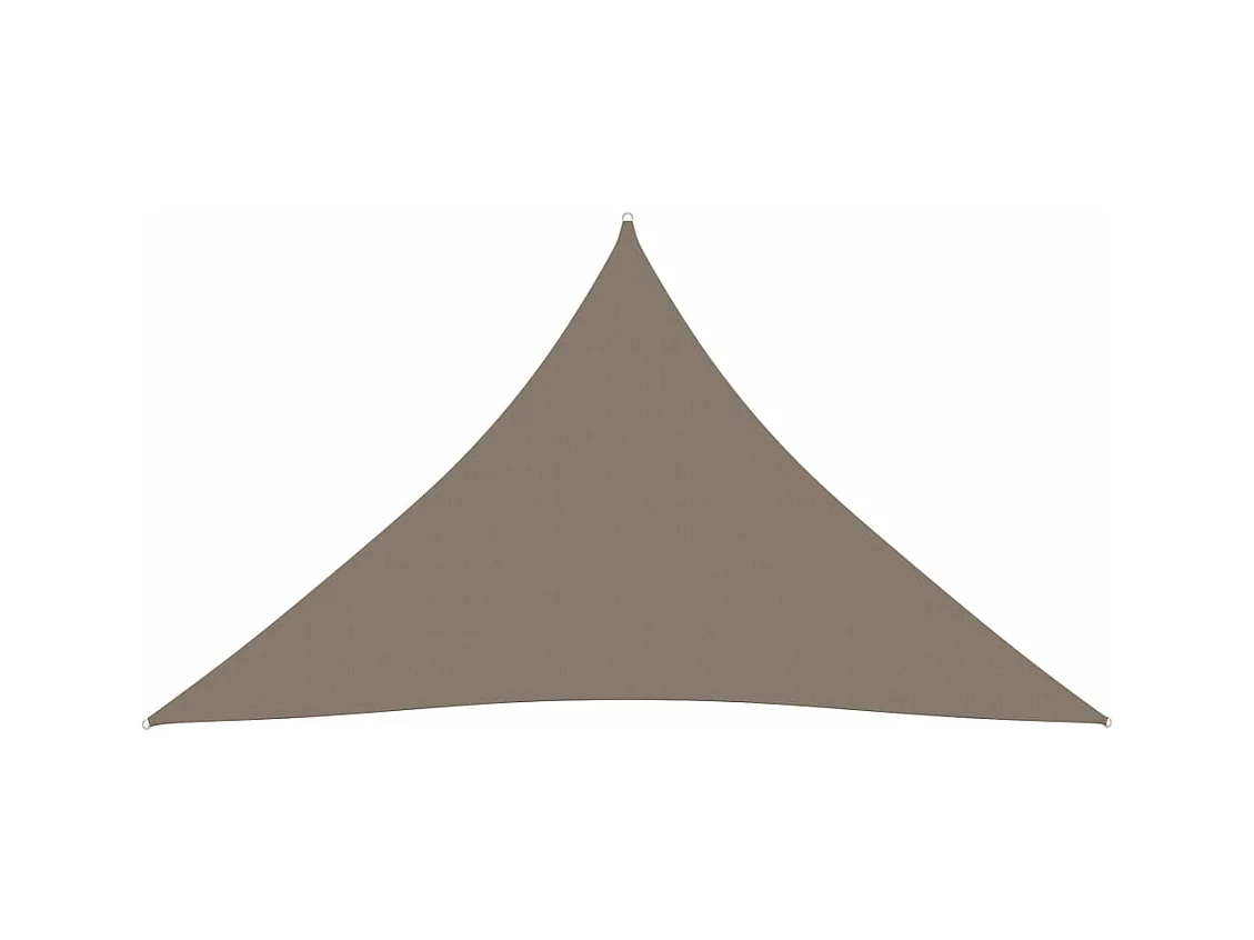 Voile de parasol tissu oxford triangulaire 3x4x4 m taupe