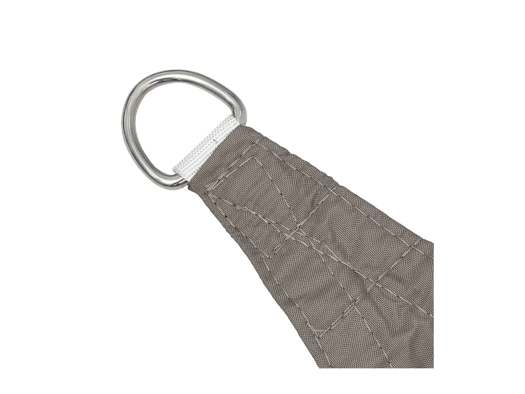 Voile de parasol tissu oxford triangulaire 3x4x4 m taupe