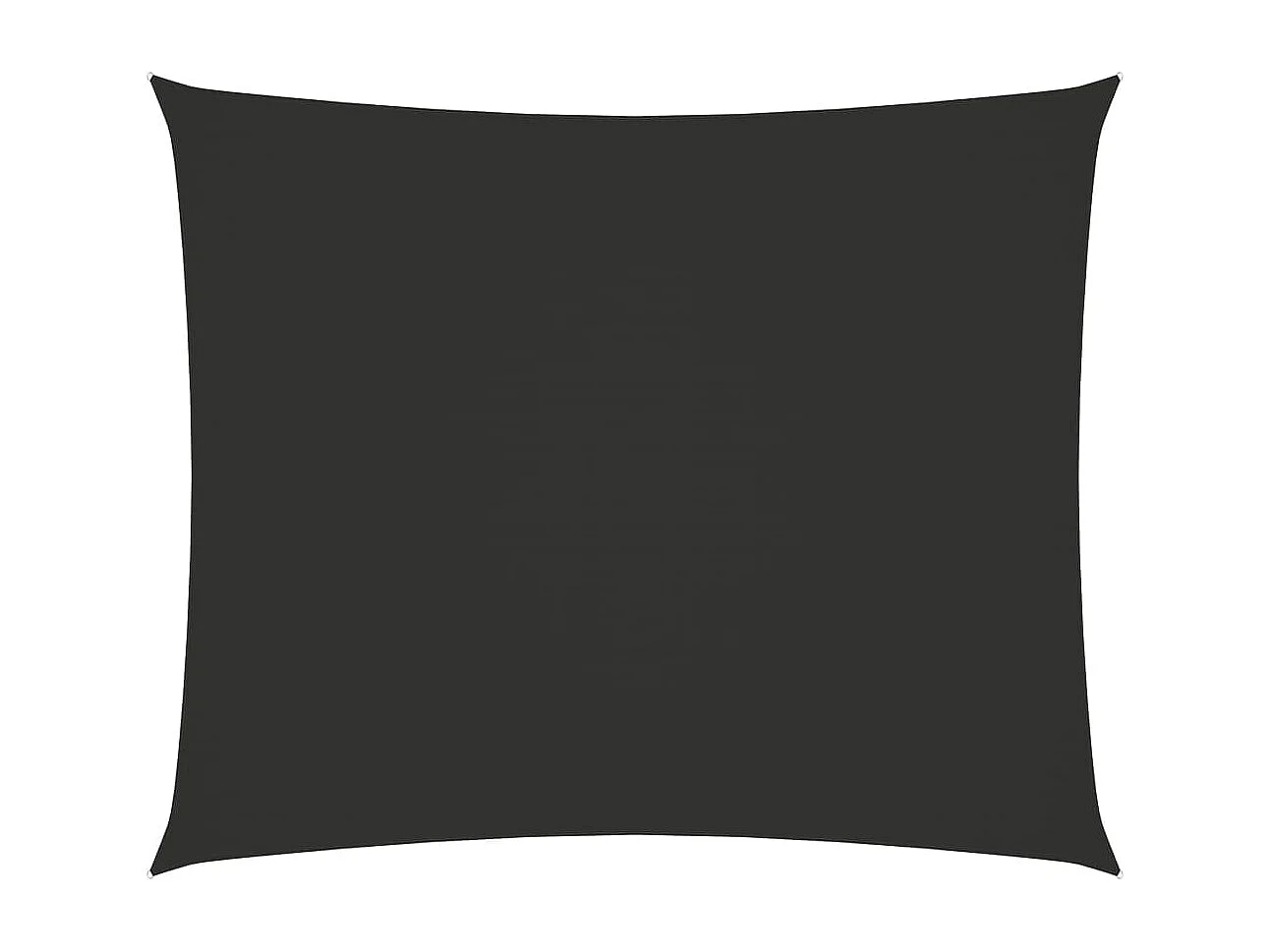 Voile de parasol tissu oxford rectangulaire 3,5x4,5m anthracite