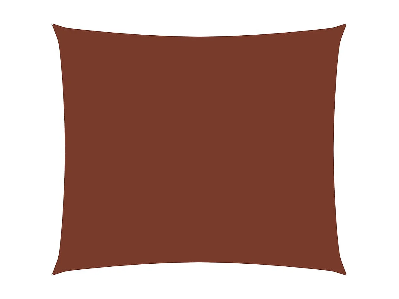 Voile de parasol tissu oxford rectangulaire 3,5x5 m terre cuite
