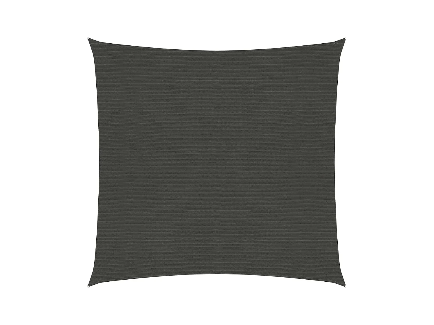 Voile d'ombrage 160 g/m² Anthracite 4x4 m PEHD