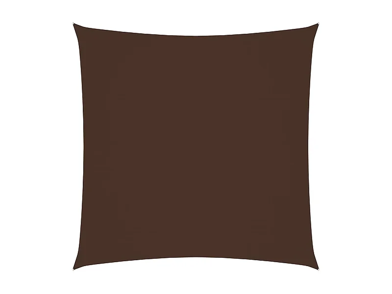 Vela parasole quadrata in tessuto oxford 3x3 mt marrone
