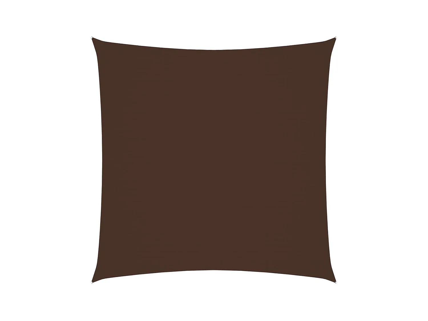 Voile de parasol tissu oxford carré 3x3 m marron