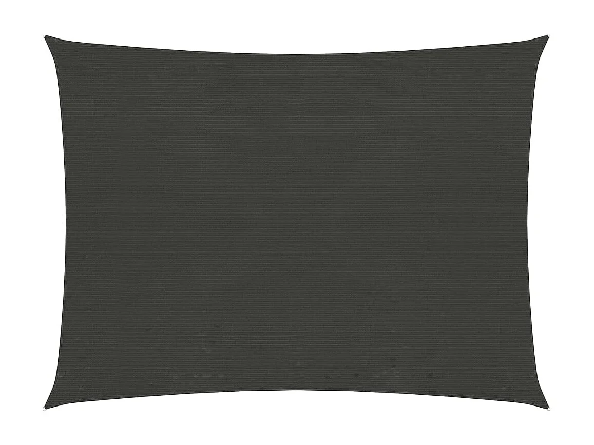 Voile d'ombrage 160 g/m² Anthracite 2x2,5 m PEHD