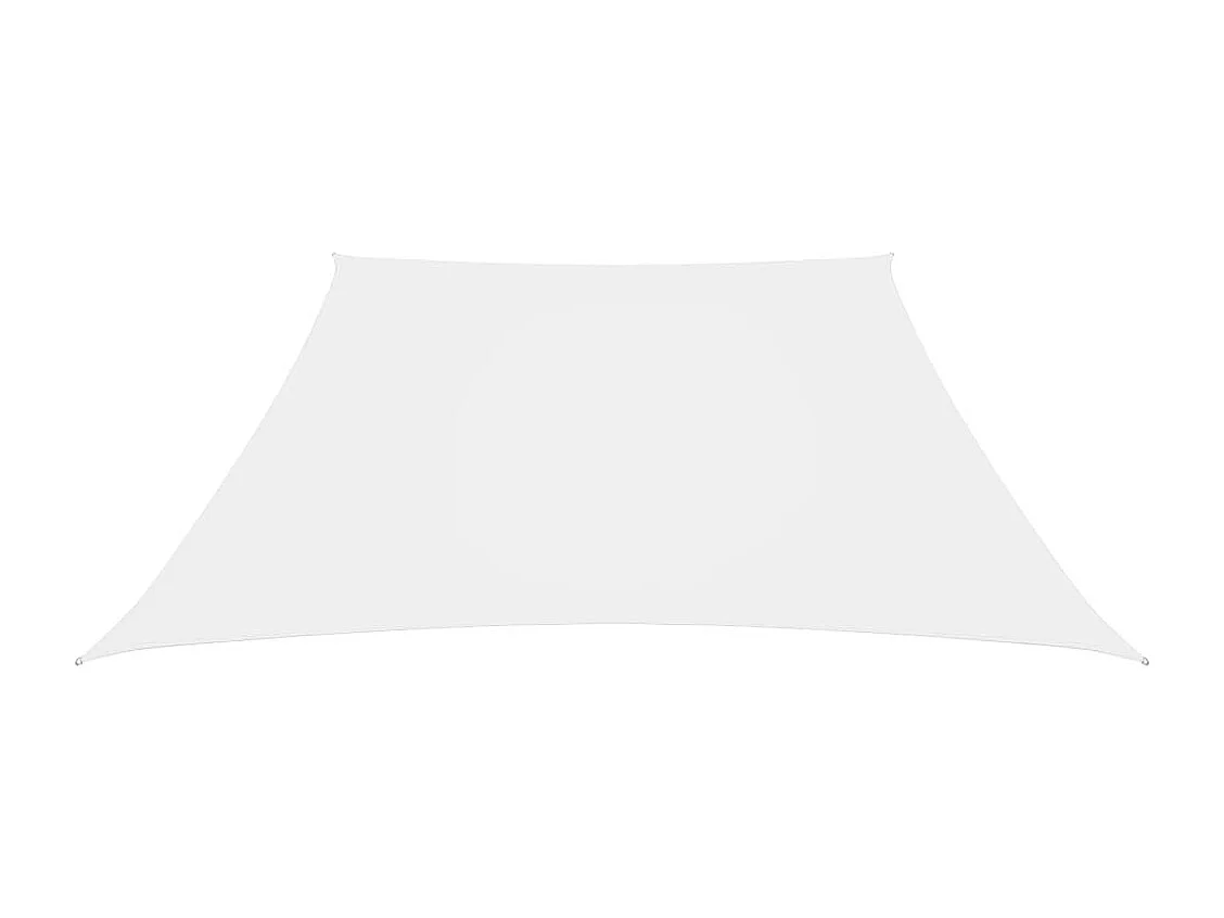 Voile de parasol Tissu Oxford trapèze 4/5x4 m Blanc
