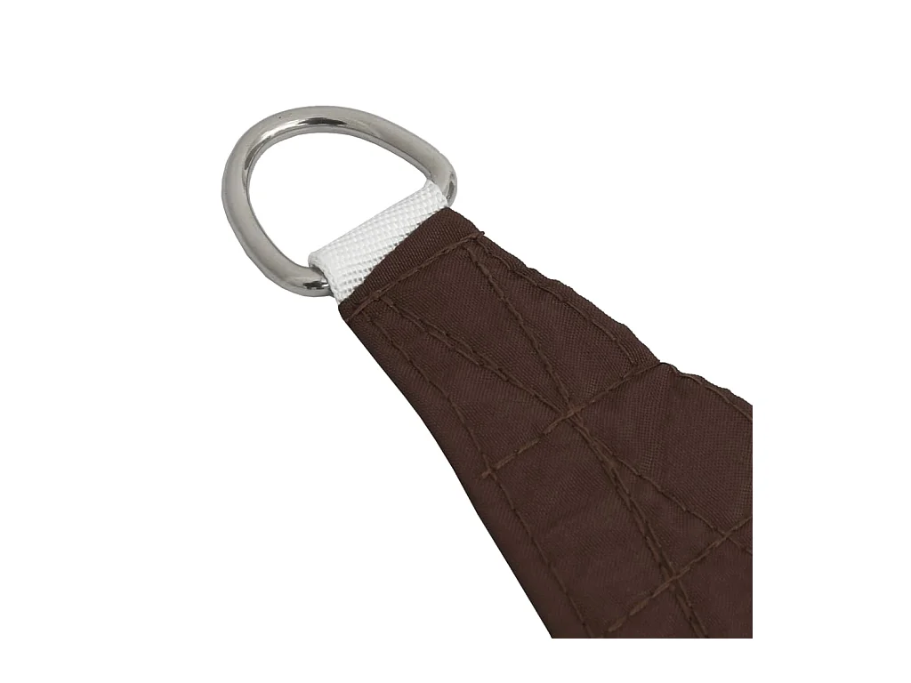 Parasolzeil driehoekig oxford stof 3x4x4m bruin