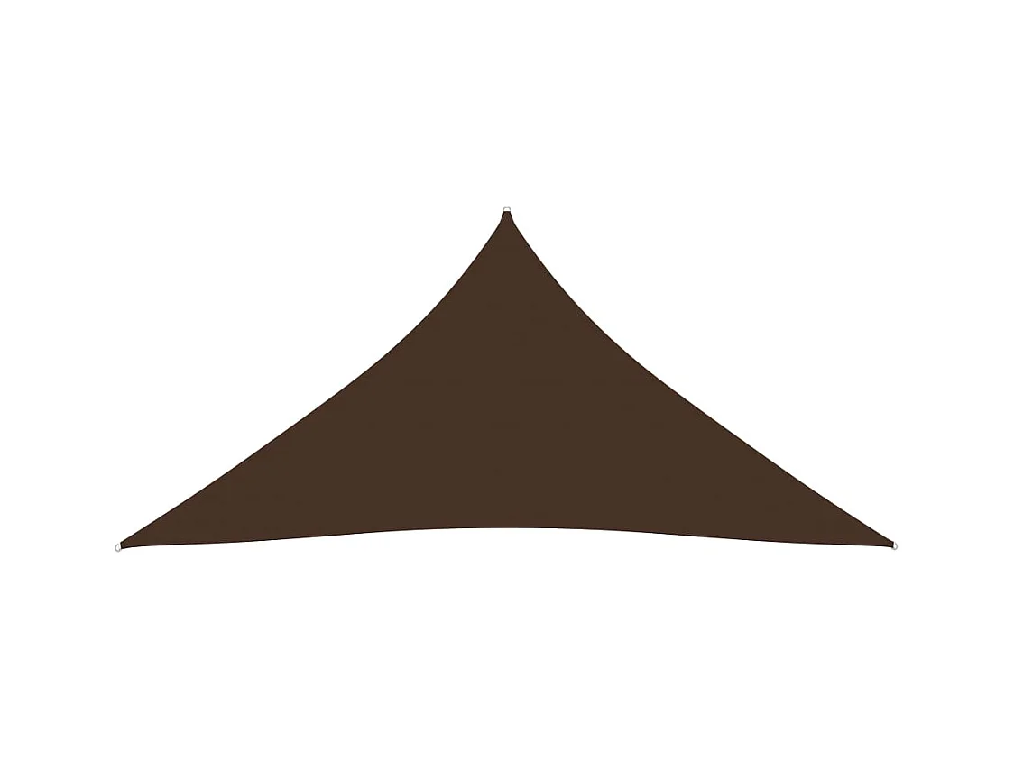 Voile de parasol tissu oxford triangulaire 3x4x4 m marron