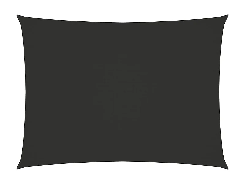 Rechthoekig parasolzeil van oxfordstof 2,5x4,5m antraciet