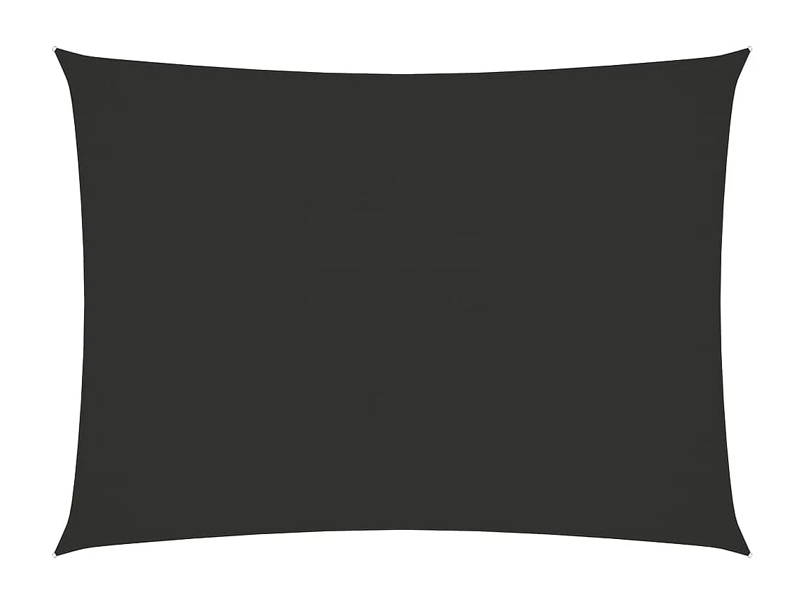 Rechthoekig parasolzeil van oxfordstof 2,5x4,5m antraciet
